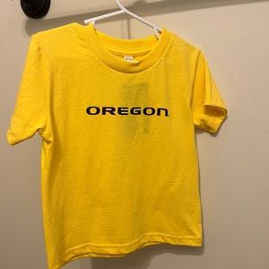 NWT Oregon Yellow Toddler 3T short sleeve shirt